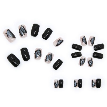 Mysterious Black Butterfly Nail Stickers - Image 3