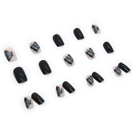 Mysterious Black Butterfly Nail Stickers - Image 5