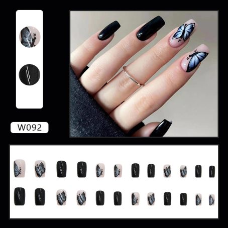 Mysterious Black Butterfly Nail Stickers - Image 6