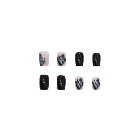 Mysterious Black Butterfly Nail Stickers - Image 2