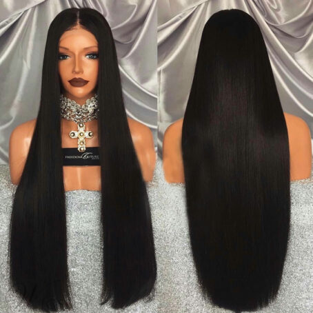 High Quality Large Straight Front Lace Wigs Women